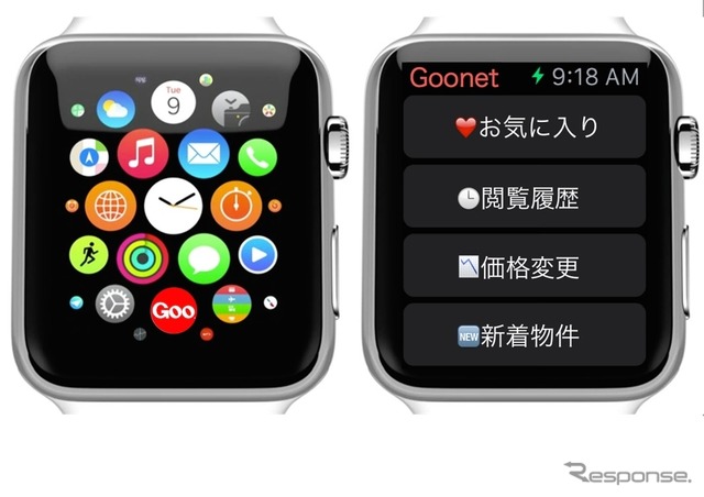 Apple Watch用アプリのイメージ