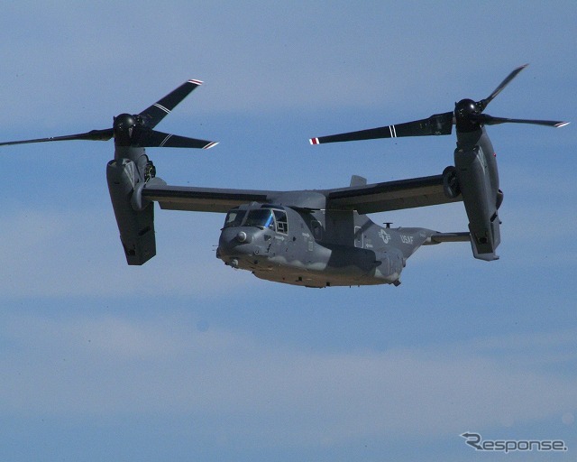 2017年後半から横田基地への配備が決まった空軍用の「CV-22 オスプレイ」