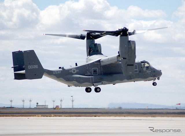 2017年後半から横田基地への配備が決まった空軍用の「CV-22 オスプレイ」