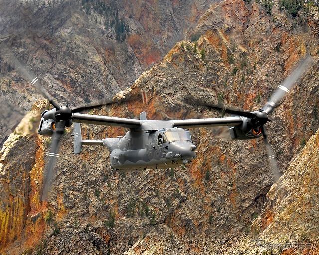 2017年後半から横田基地への配備が決まった空軍用の「CV-22 オスプレイ」