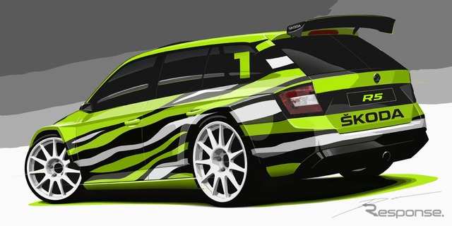 シュコダ ファビア R5コンビ の予告スケッチ