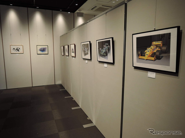 会場風景(SUZUKAから始まるモータースポーツ・アート展)