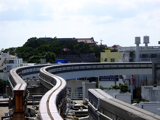 首里駅から見える風景(A地点)