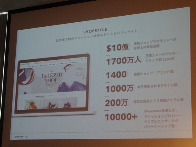 「SHOPSTYLE」日本語サービス開始5周年記念・記者発表会