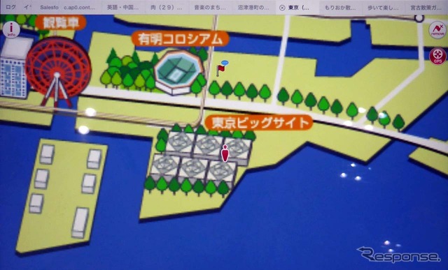 【スマートフォン＆モバイルEXPO15 】70インチ4Kディスプレイで地図案内…インクリメントP