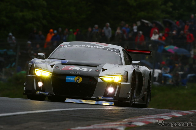 総合優勝を果たした28号車アウディR8 LMS