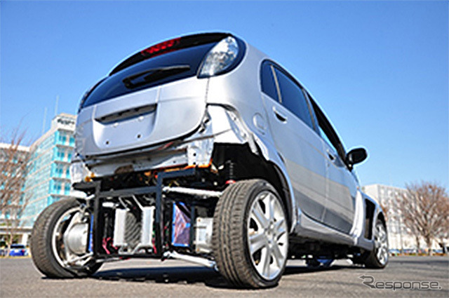 ワイヤレスインホイールモータ搭載車