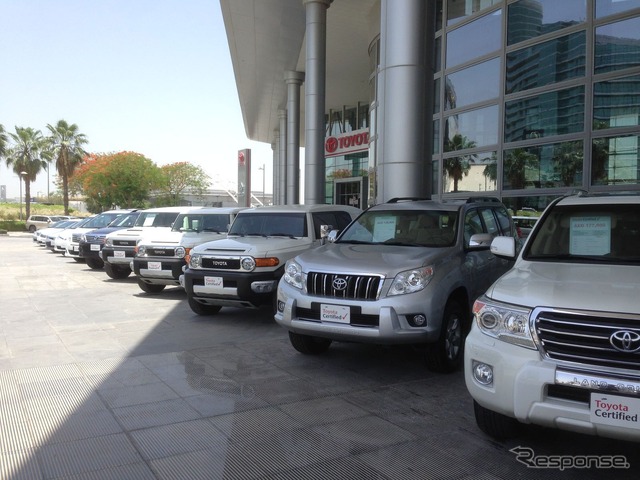 「Al-Futtaim」の経営するトヨタのショールーム