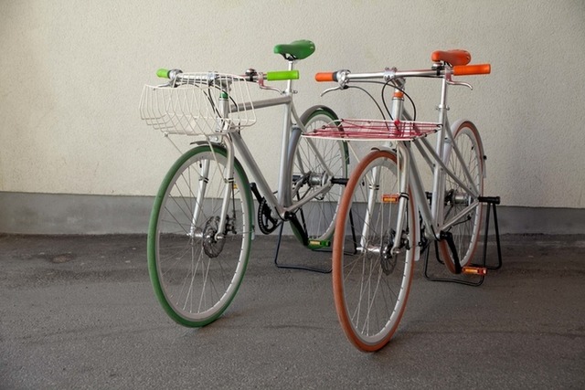 北欧デザインのバスケットが魅力、スマート自転車「velosophy」
