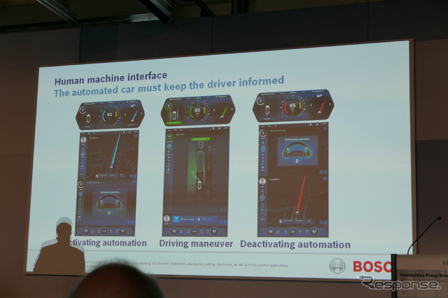 ボッシュ取締役会メンバーのホーアイゼル氏は、Boxberg15にて事故削減こそが自動運転技術開発のモチベーションであり、2020年までの技術的な課題の解決の見通しを伝えた。