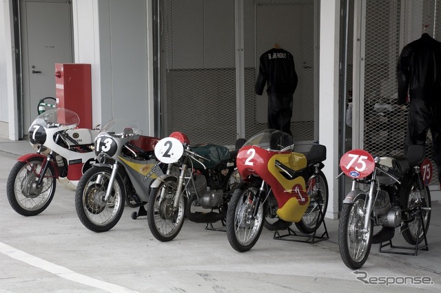 ホンダの歴史的マシンも展示された