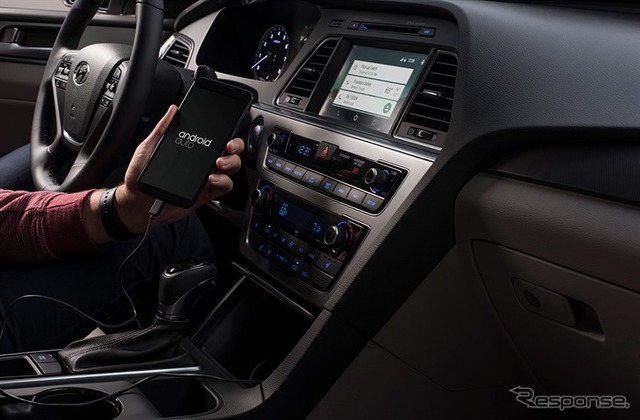 米国向けヒュンダイソナタに搭載されたアンドロイド・オート（Android Auto）
