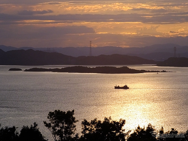 香川県・小豆島の夕暮れ