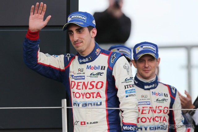 今シーズン、一貴とともに#1 TS040を駆るのは昨年のWEC王者コンビ、ブエミ(左)とデビッドソン(右)。