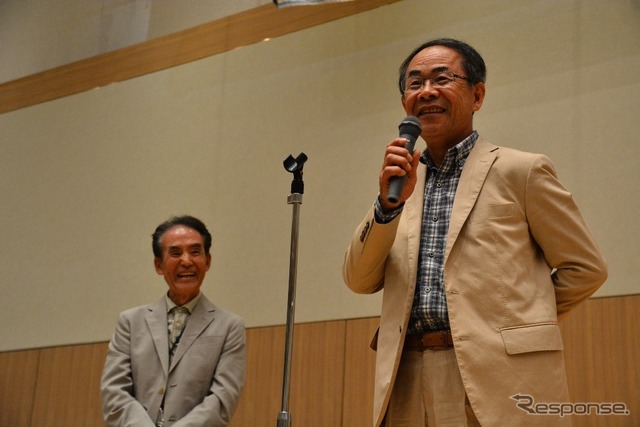 開発のOBとなる、貴島孝雄氏と福田成徳氏も参加(ロードスター軽井沢ミーティング2015)