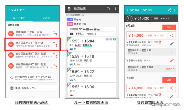 NAVITIME アシストナビ機能