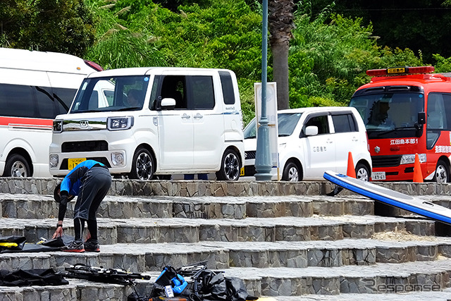 ダイハツの社員たちは、SEA TO SUMMIT 2015(5月30・31日、広島県江田島市)に参加。自転車やハイク、カヤックなどにも参戦した