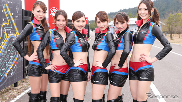 スーパー耐久シリーズ2015『TRACY SPORTSレースクイーン』南湖彩・岩下えみ・山田理子・小田唯・古舞亜伊・足立美優
