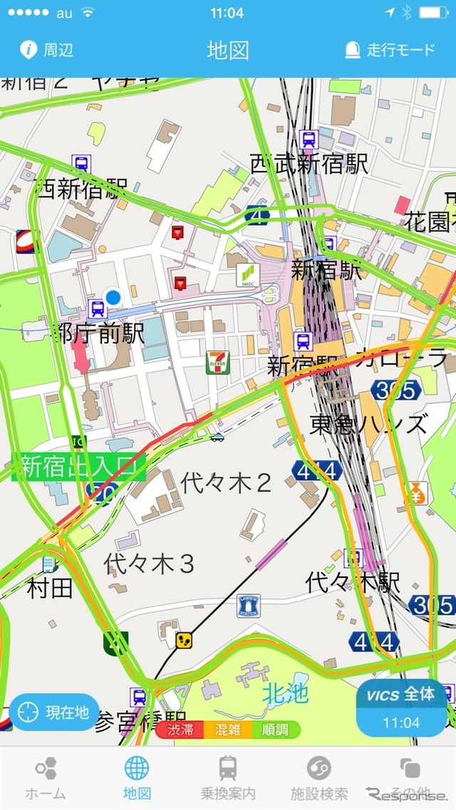 DeNAの無料カーナビアプリ「ナビロー」