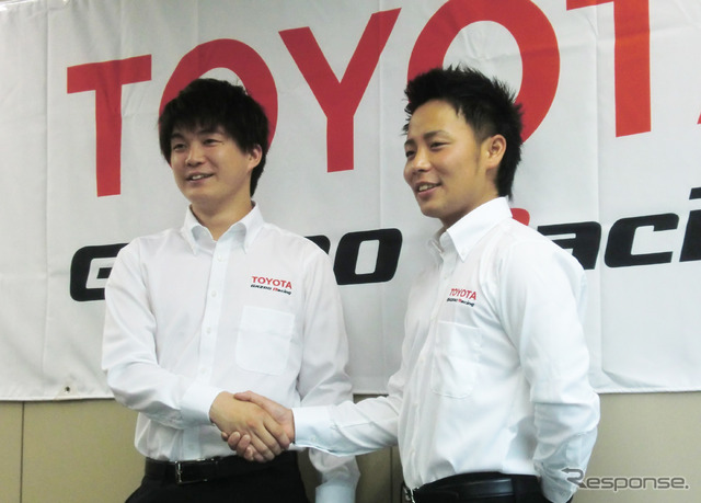 新井大輝（左）と勝田貴元。もちろん両者は「ライバル」となる。