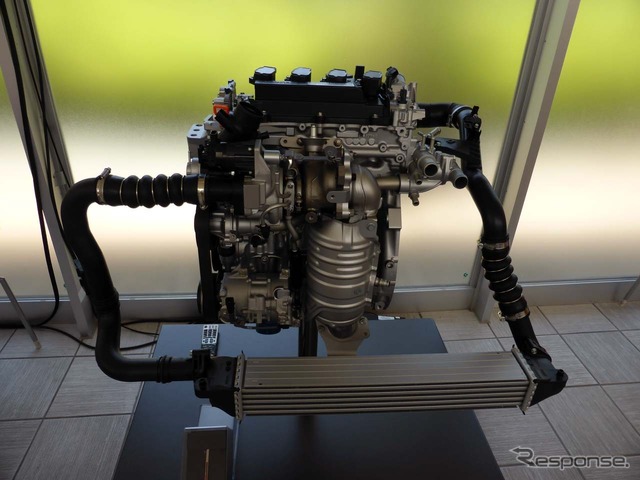 1.5Lターボとした「L15B」。最高出力は150ps、最大トルクは203N・m/1600~5000rpm