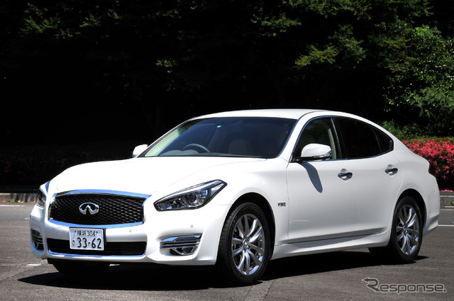 【日産 フーガ ハイブリッド 試乗】動力性能と品質は一線級、パッケージングに改善の余地あり…諸星陽一