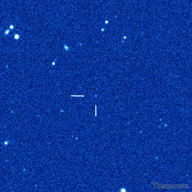 小惑星（162173）1999 JU3 に印をつけた画像