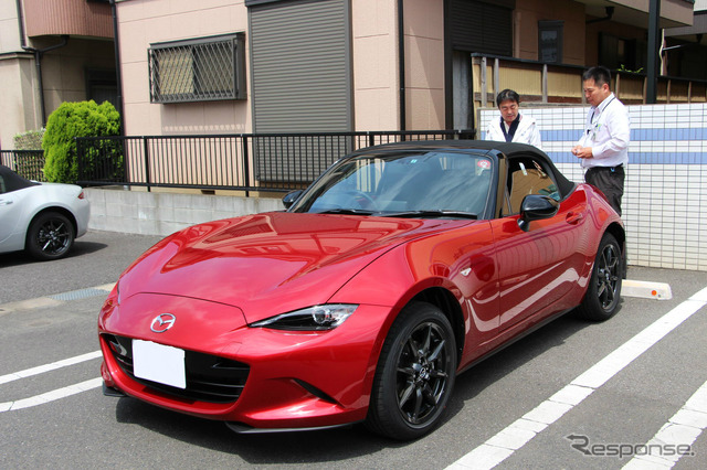 先行受注予約で購入した、新型ロードスターが納車された