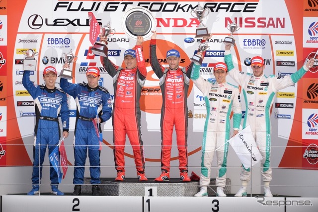 SUPER GT 第2戦 富士 GT500kmレース GT500クラス表彰式