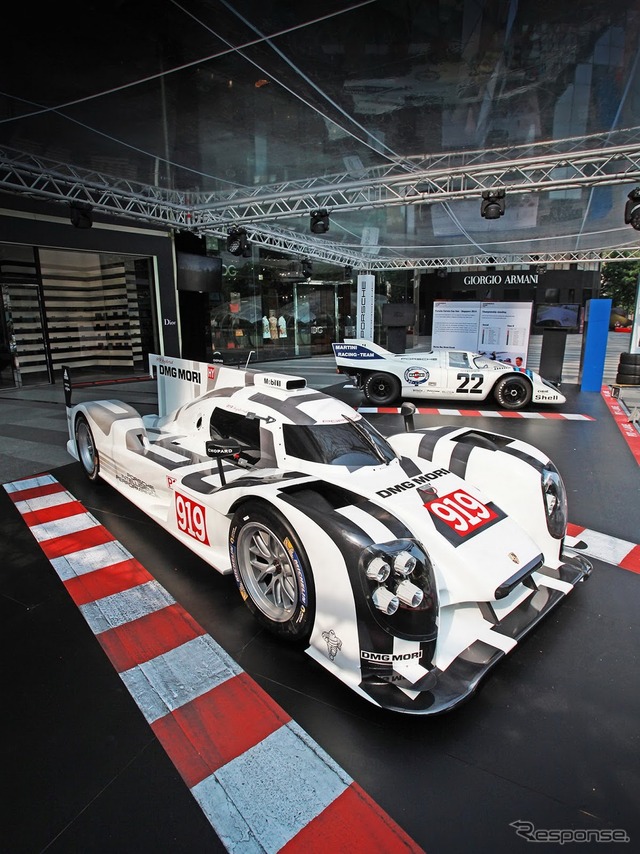 ポルシェ 919 ハイブリッドの実物大スケールモデル