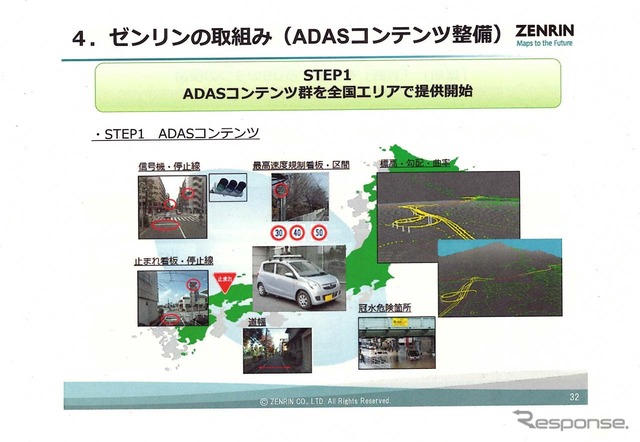 ADASデータベースを作る基礎となる地物は専用計測車で収集する