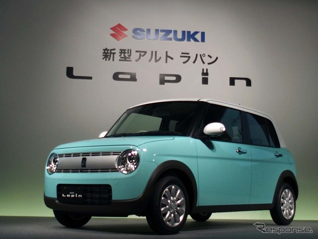 新型ラパンの前後左右4個所には全方位カメラが装着される