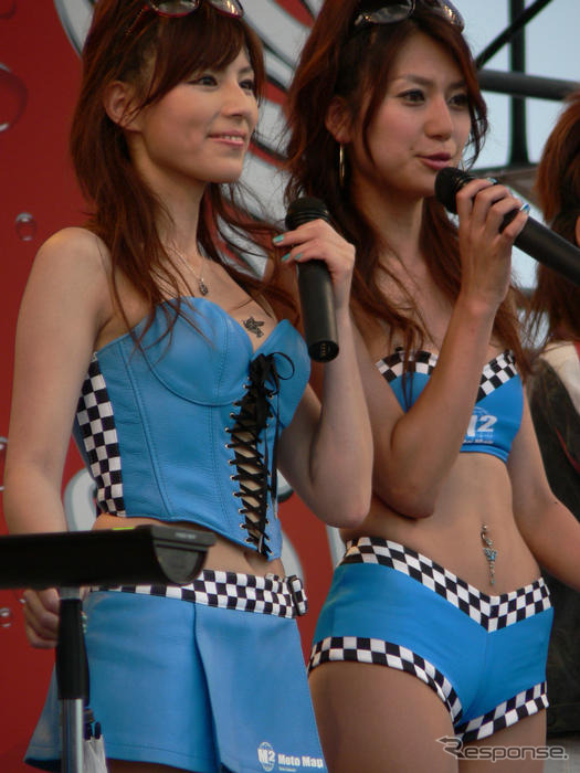 【鈴鹿8耐】レースクイーン写真蔵…第七弾、MotoMapガールズ のヘソピ