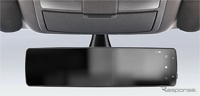 ミラー型テレマティクス端末取り付けイメージ