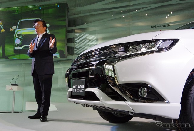 三菱 アウトランダーPHEV 改良新型と相川哲郎社長