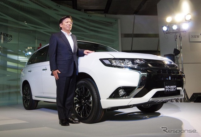 三菱自動車工業の相川哲郎社長