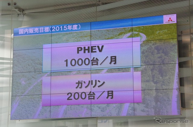 アウトランダーPHEVの月販目標
