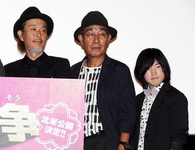 リリー・フランキー&でんでん&坂口茉琴/『極道大戦争』初日舞台挨拶