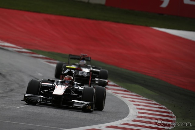 GP2を戦う松下信治(写真先頭)。