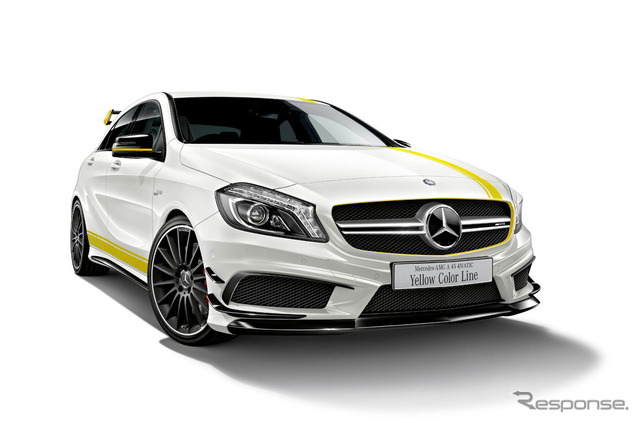メルセデス AMG A45 4マチック イエロー カラーライン