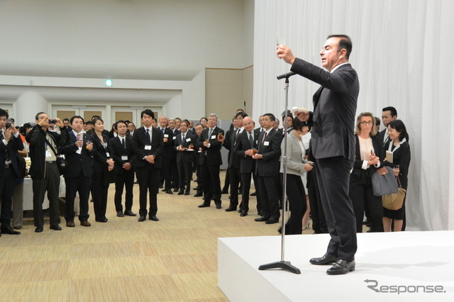 日産自動車 株主総会後の懇親会