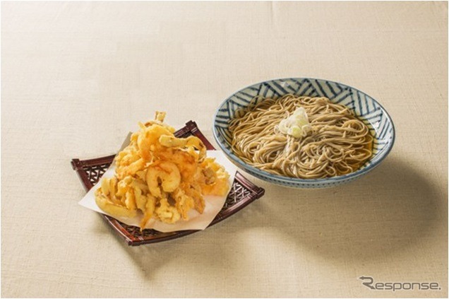 鼓/海老の天バラ冷かけそば