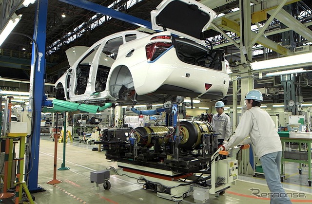 トヨタ MIRAI の生産ライン