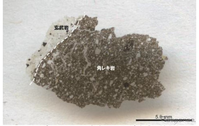 アポロ15号の宇宙飛行士が地球に持ち帰った月表層の岩石試料