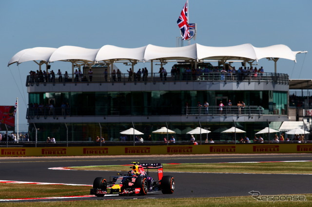 F1イギリスGPフリー走行の様子
