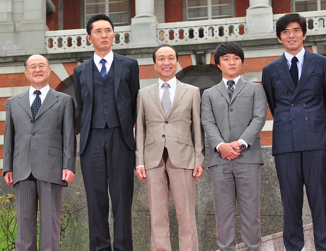 角野卓造、松重豊、小日向文世、濱田岳、佐藤浩市/『HERO』完成報告会見
