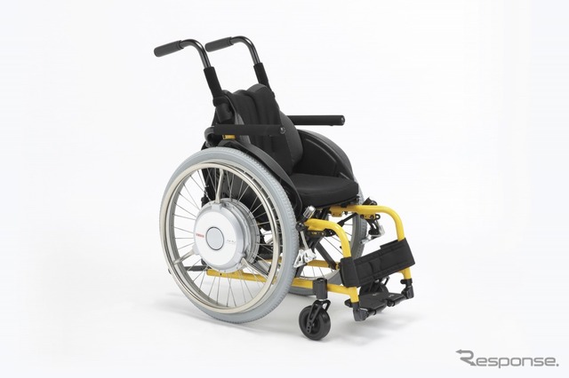 ヤマハ発動機 子ども向け車いす用電動アシストユニット「JWX-2」（20インチ仕様）
