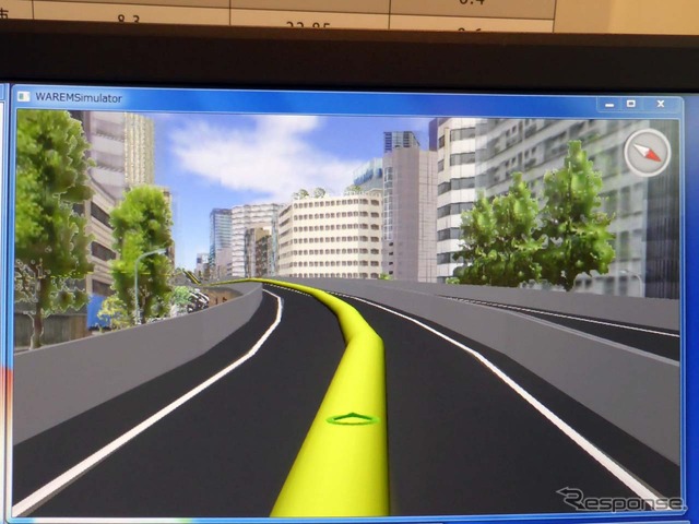 WAREMに組み込み可能な「Walk eye Map」。建物一つひとつにテクスチャーを貼り込んでリアル感を作り出す