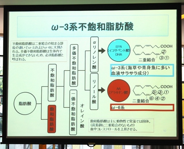 オメガ3系不飽和脂肪酸について(講演資料)