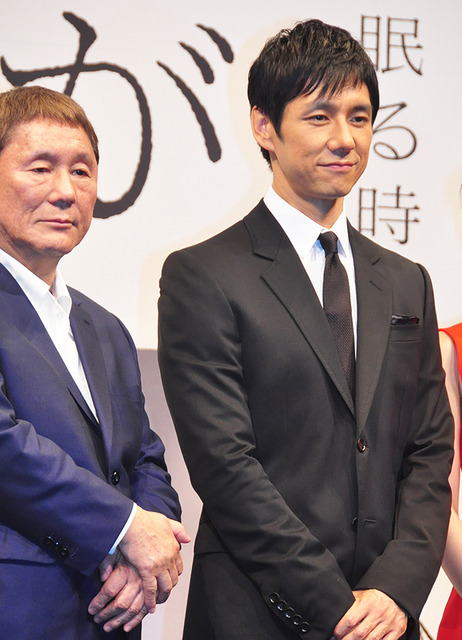 ビートたけし、西島秀俊/『女が眠る時』記者会見